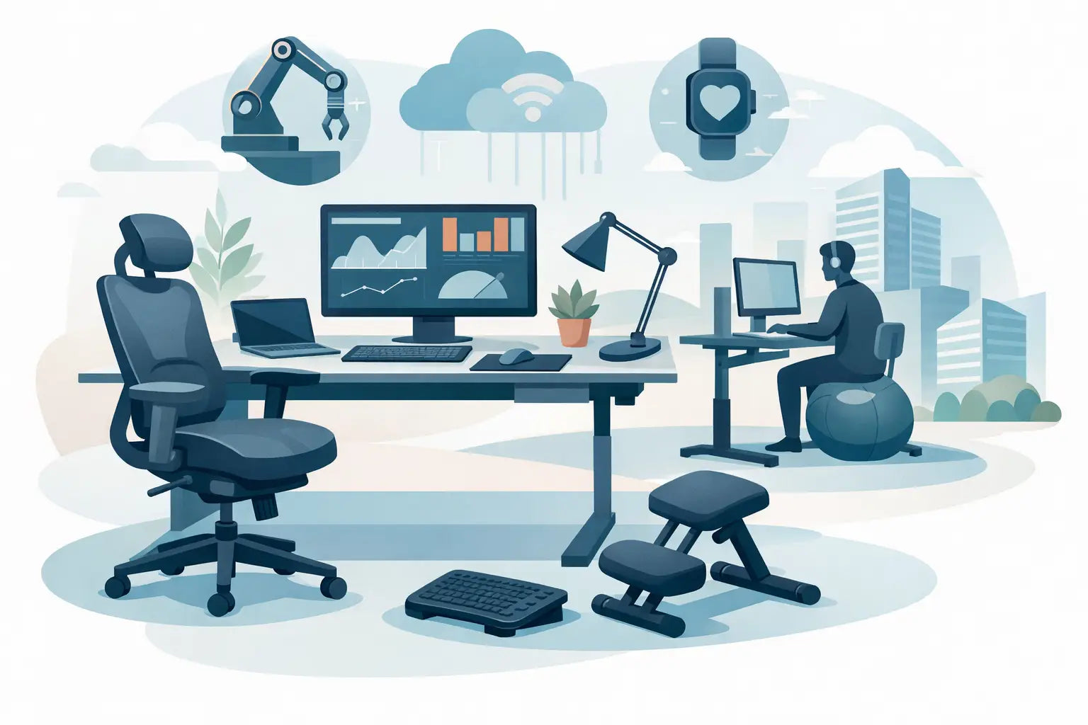 Beste ergonomiske produkter til kontor i 2026