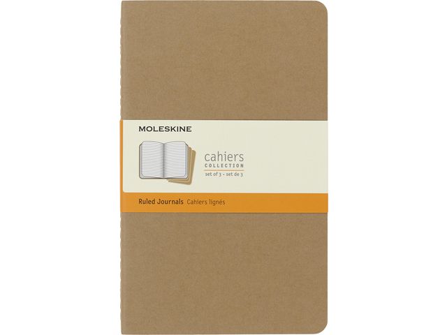 Notatbok MOLESKINE Large linj kraft (3)