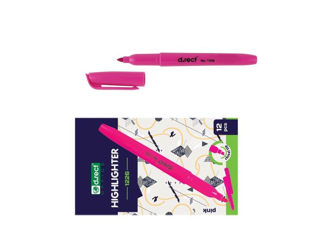 Text markers D.RECT ​​1226 pink