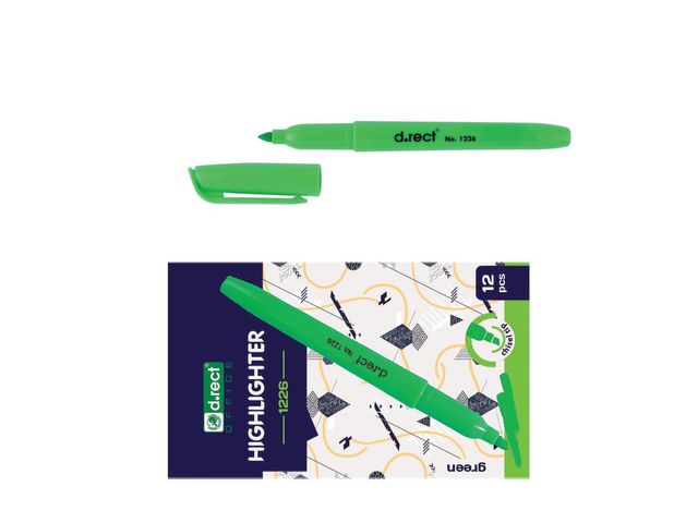 Text marker D.RECT ​​1226 green