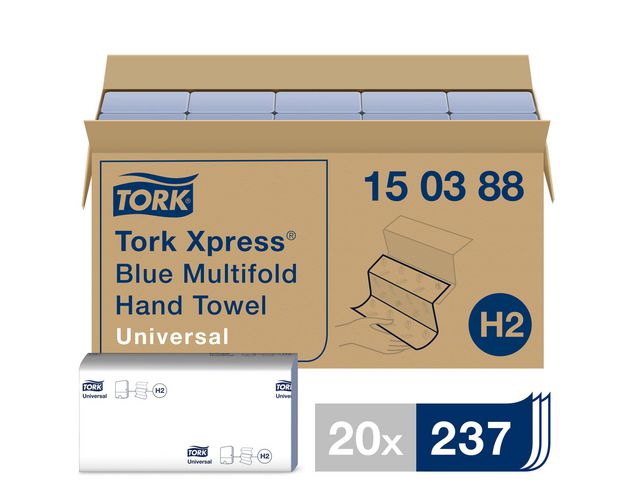 Drying sheet TORK Univers Xpress H2 blue (190)