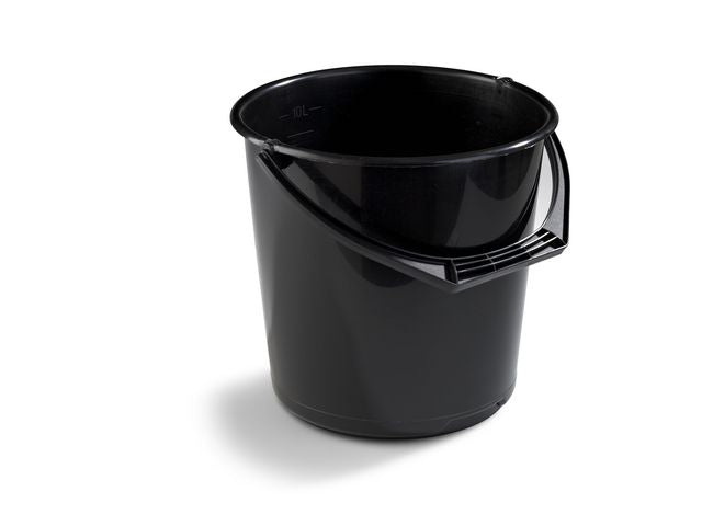 Bucket plastic 10L black