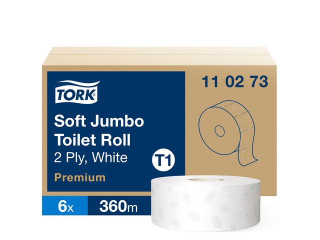 Toalettpapir TORK Premium 2L T1 360m (6)