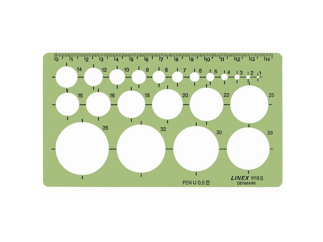 Stencil LINEX 22 circles