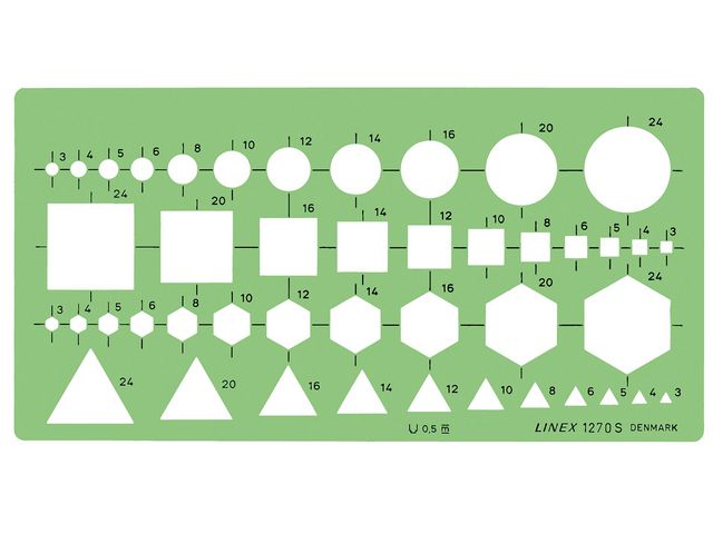 Sjablong LINEX geometri kombinasjon