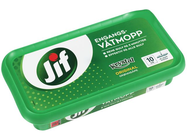 Engangsvåtmopp JIF Krystal Original (10)