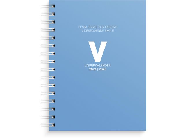 Lærerkalender GRIEG A5 vgskole 24/25 blå