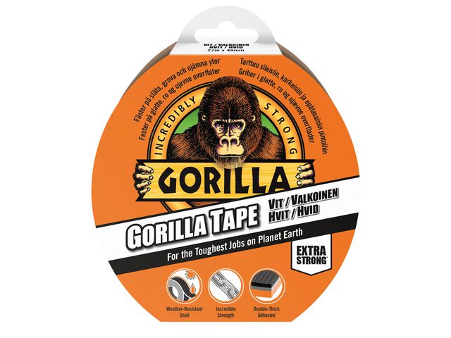 Canvas tape GORILLA white 27m