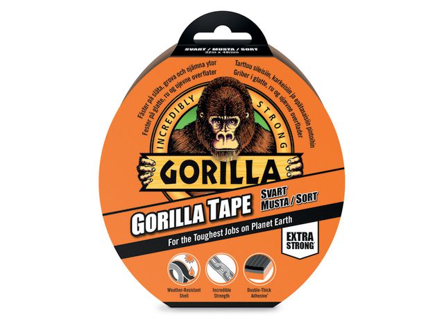 Canvas tape GORILLA black 32m