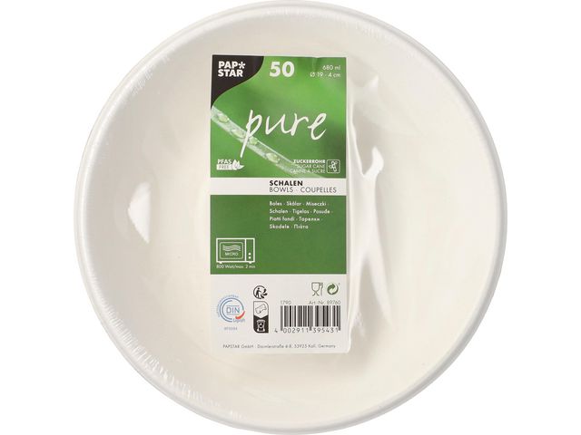 Tallerken dyp PURE bagasse 680ml (50)