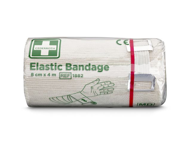 Bandasje CEDERROTH elastisk bind 4mx8cm