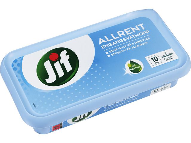 Engangsvåtmopp JIF Allrent (10)