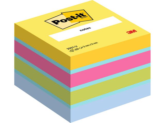 Notatkube POST-IT 51x51 ultra farger