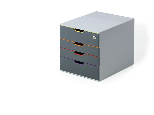 Drawer cabinet DURABLE 4 drawers w/lock