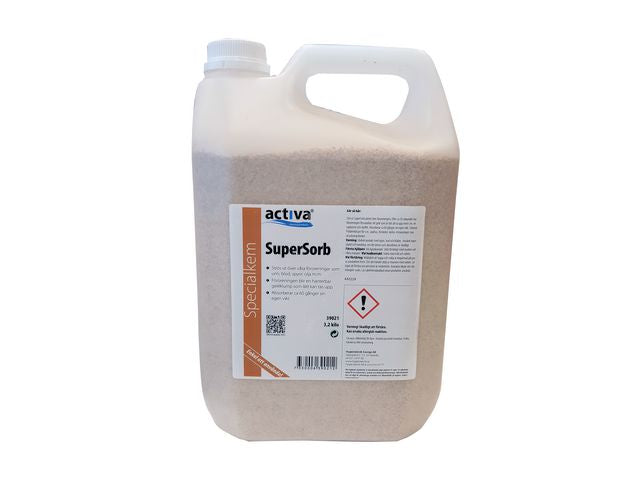 Absorberende pulv ACTIVA SuperSorb 3,2kg