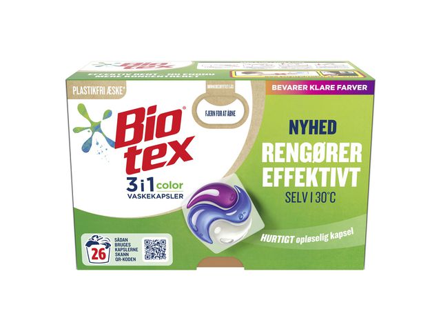 Laundry BIO-TEX Color 3in1 capsules (26)