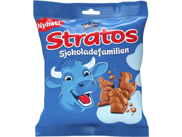 Sjokolade STRATOS Sjokoladefamilien 140g