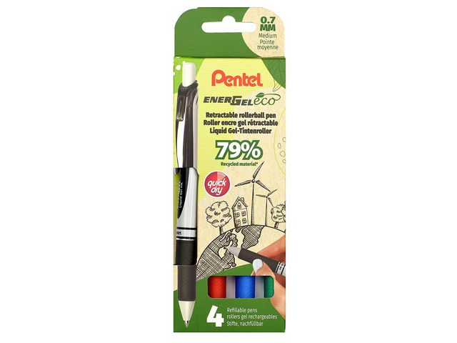 Geleroller PENTEL EnerGel recycology (4)