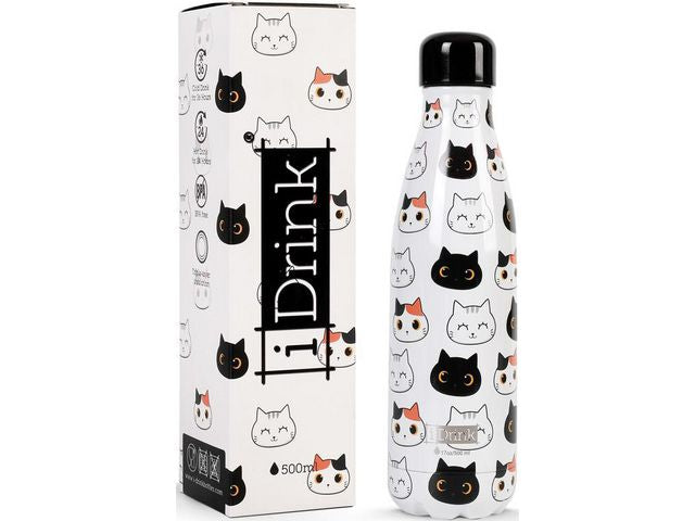 Thermal bottle IDRINK 500ml cat