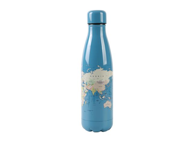 Thermal bottle IDRINK 500ml world map