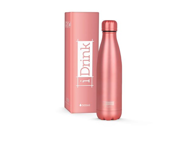 Thermal bottle IDRINK 500ml metallic pink