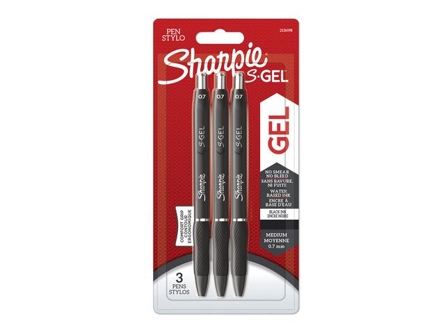 Gel rollers SHARPIE black (3)