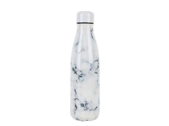 Thermal bottle IDRINK 500ml marble white