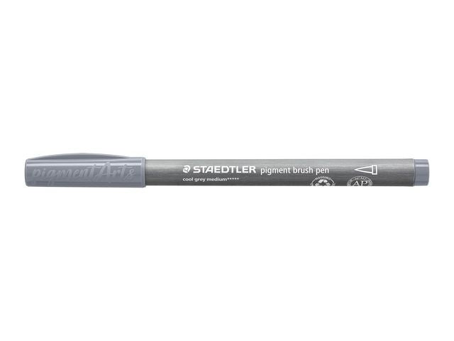 Fiber pen STAEDTLER brush gray