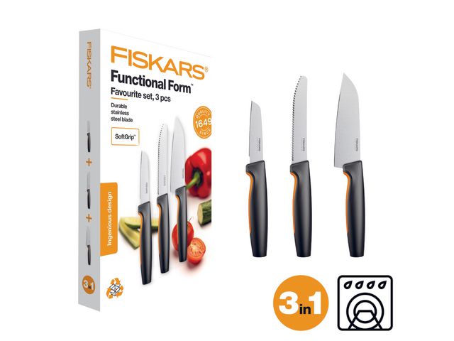 Kniv FISKARS kjøkken knivsett (3)