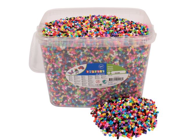 Perler PLAYBOX 10 farger nix (60 000)