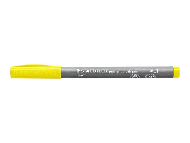 Fiber pen STAEDTLER brush yellow