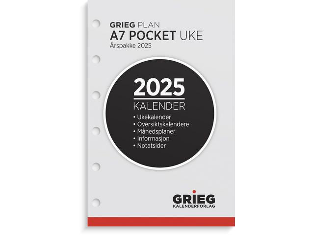 Årspakke GRIEG A7 2025 uke