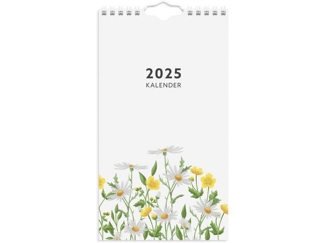 Veggkalender GRIEG 2025 Blomster Mini