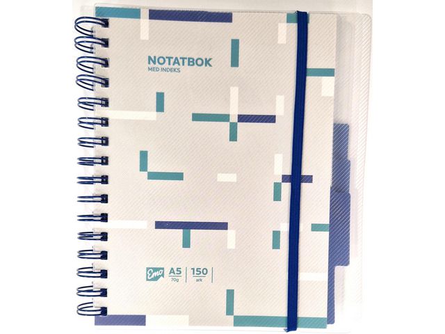 Notebook EMO A5 index 150 sheets ass