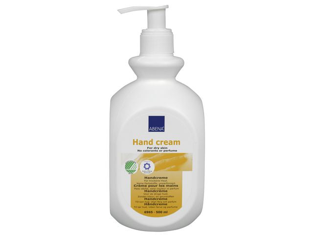 Hand cream ABENA w/colour/parf w/pump 0.5L