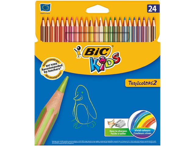 Fargeblyant BIC Tropicolor (24)