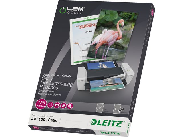 Lamineringslomme LEITZ A4 125my ma (100)