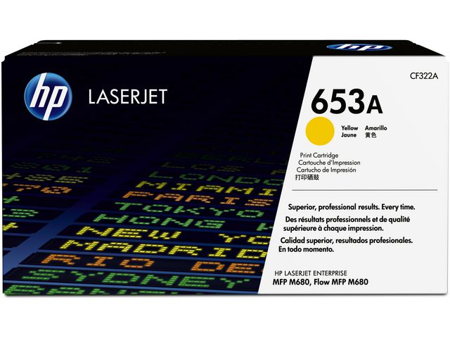 Toner HP 653A CF322A 16K gul