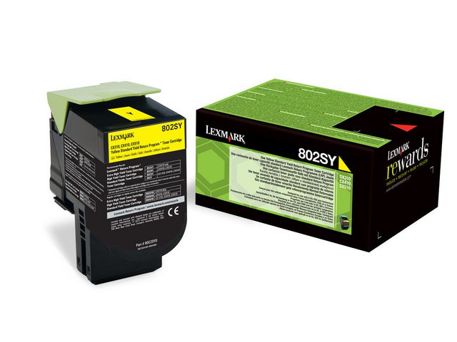 Toner LEXMARK PB 80C2SY0 gul