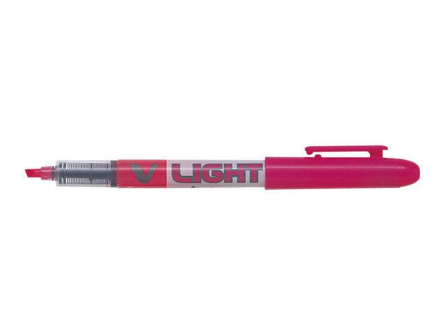 Tekstmarker PILOT V Liquid Light rosa