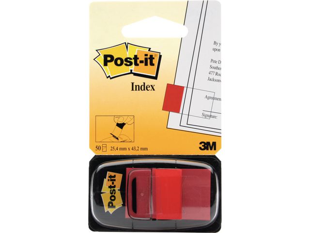 Index POST-IT 680 bred rød - Inkry AS