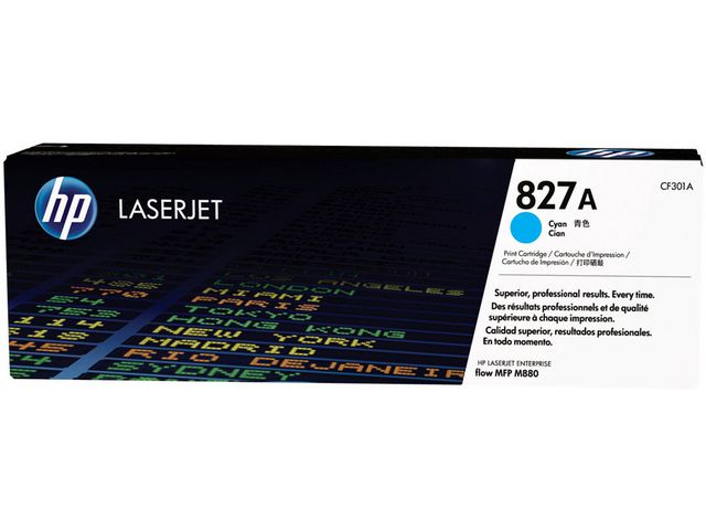 Toner HP CF301A 827A 32K cyan