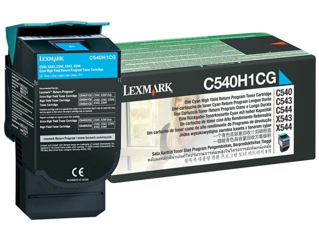 Toner LEXMARK C540H1CG 2K blå