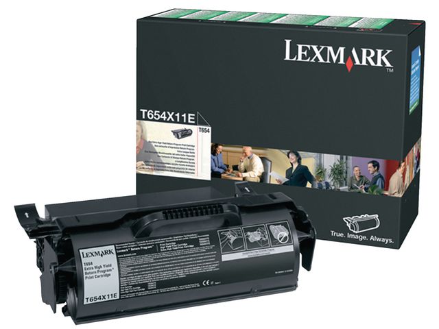 Toner LEXMARK T654X11E 36K sort