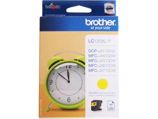 Blekk BROTHER LC125XLY gul