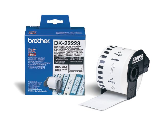 Label BROTHER DK-22223 50mmx30.48m white