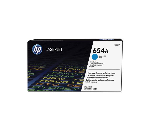 Toner HP 654A CF331A 15K blå