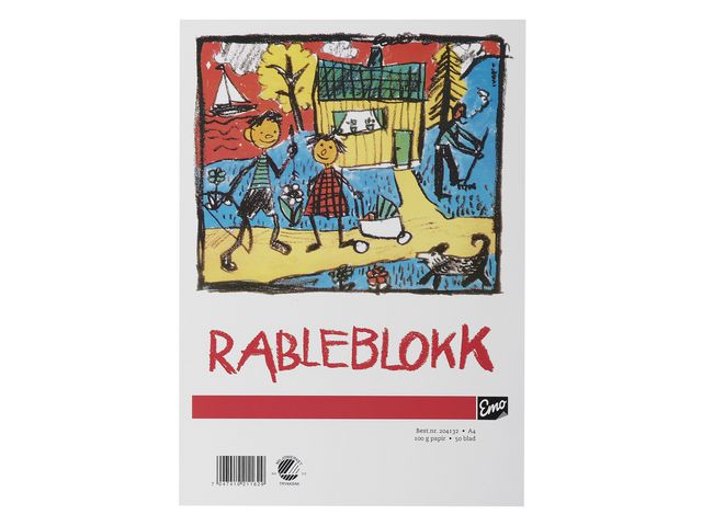 Rableblokk EMO A4 100g 50 blad