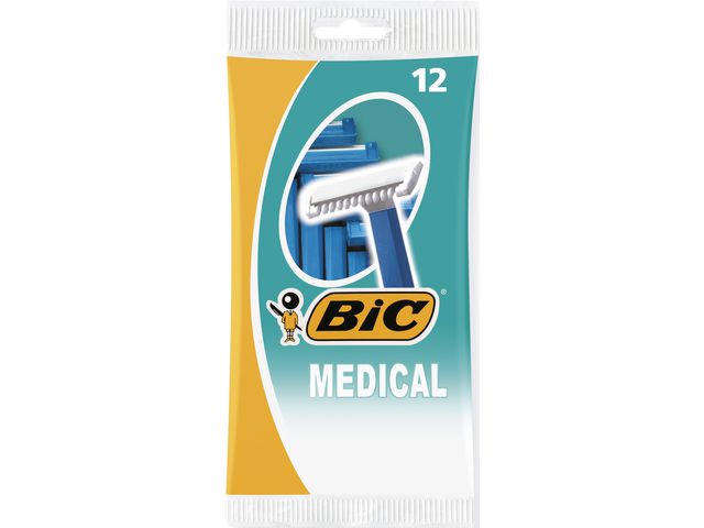 Barberhøvel BIC Medical 1-blad (12)