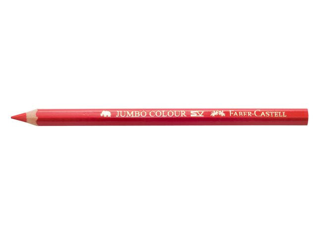 Fargeblyant FABER-CASTELL Jumbo  rød(12)